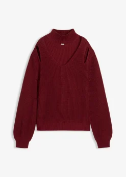 Jersey de punto grueso con aberturas