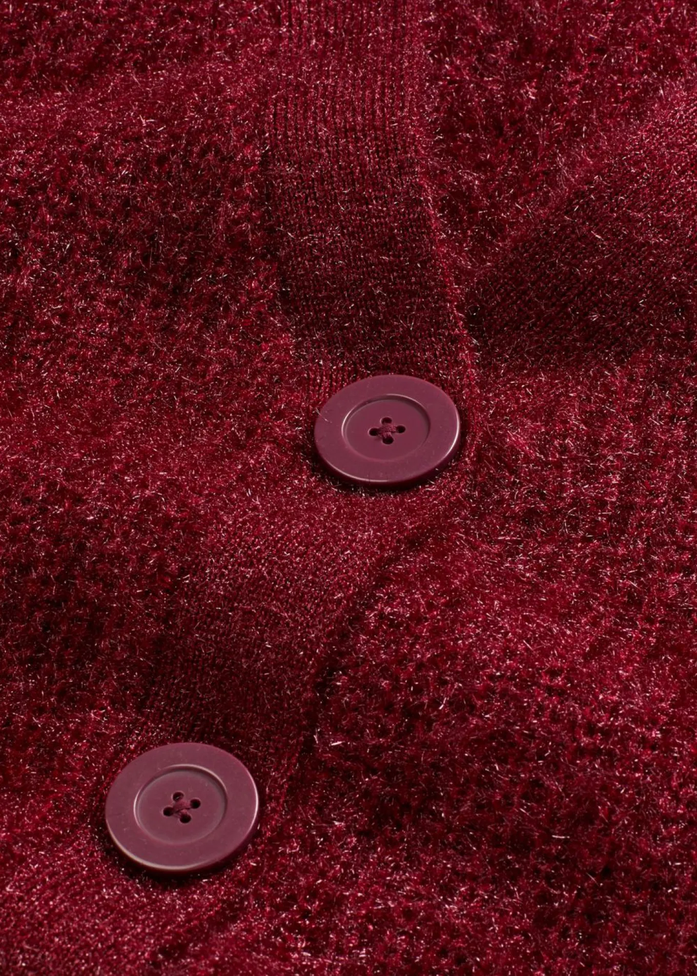 Jersey de punto grueso de canalé con efecto brillante