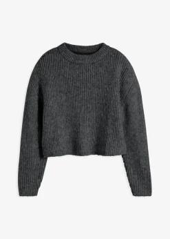 Jersey de punto grueso de mezcla de lana suave