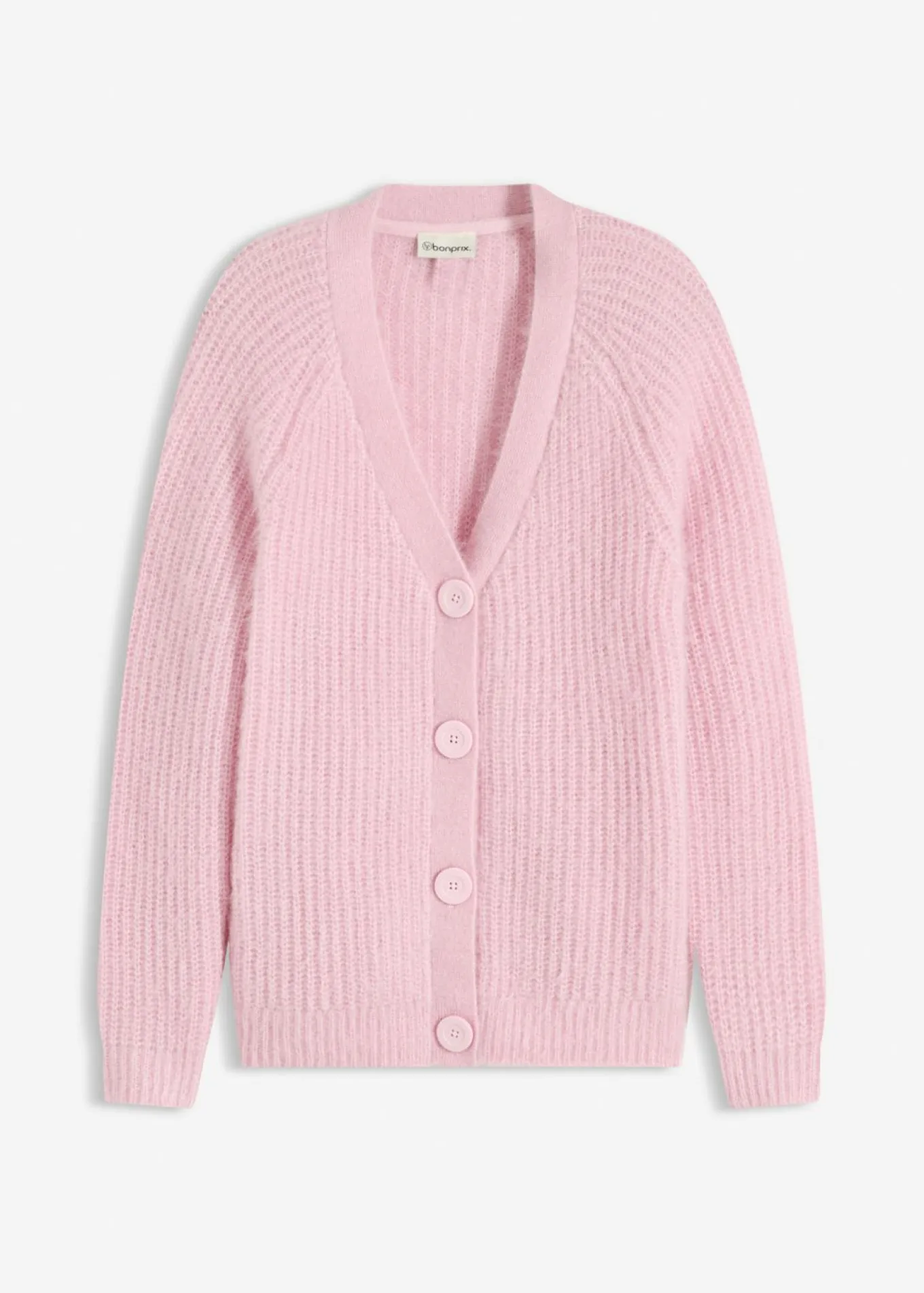 Jersey de punto grueso de canalé con efecto brillante
