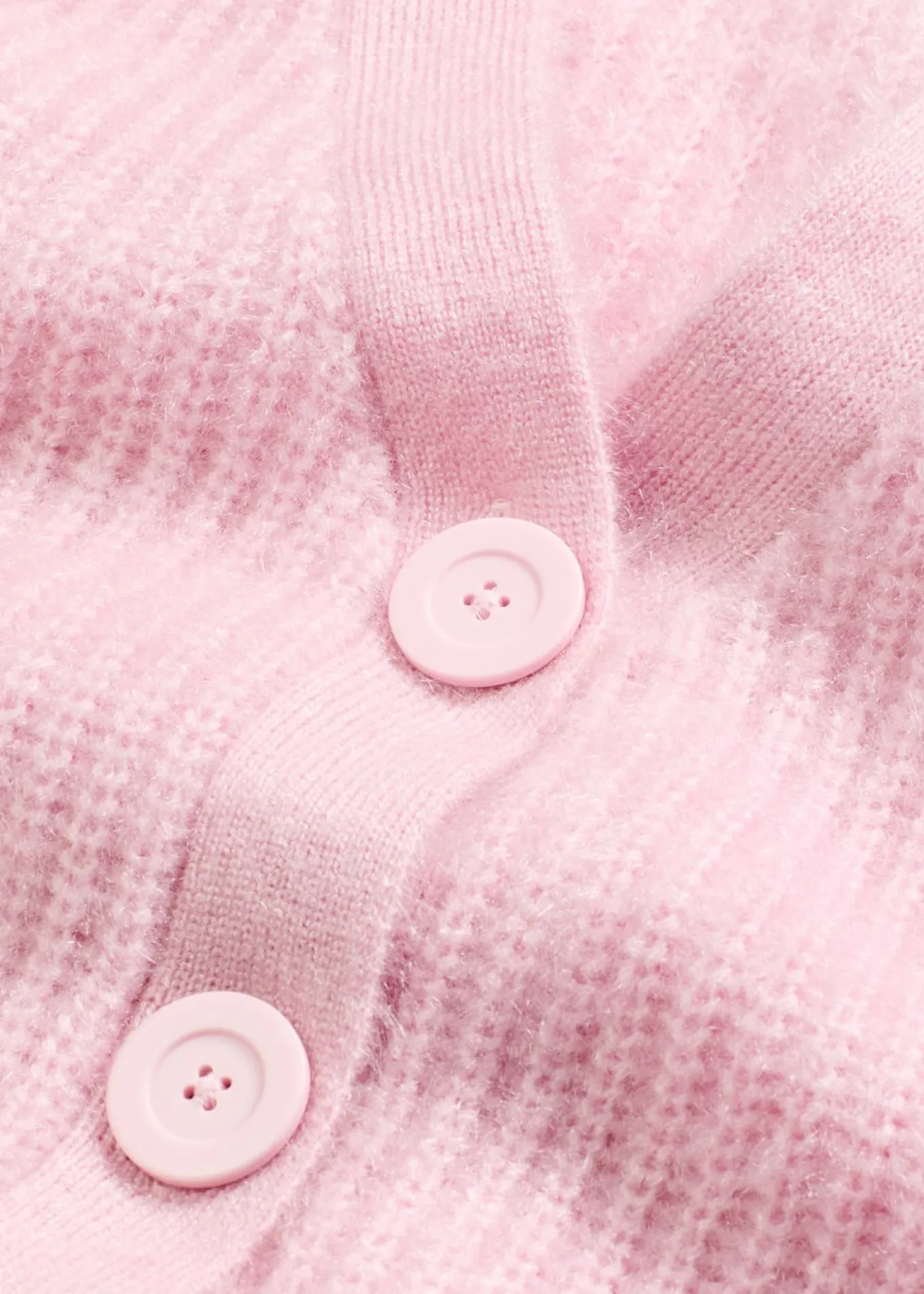 Jersey de punto grueso de canalé con efecto brillante