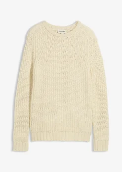 Jersey de punto grueso en suave mezcla de algodón