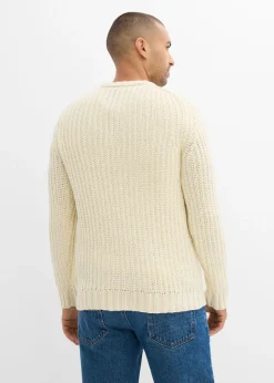 Jersey de punto grueso en suave mezcla de algodón
