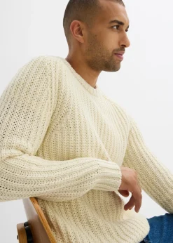 Jersey de punto grueso en suave mezcla de algodón