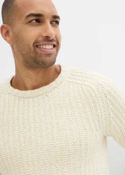 Jersey de punto grueso en suave mezcla de algodón
