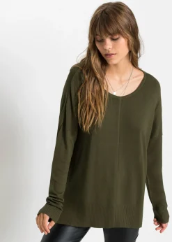 Jersey de punto oversize en mezcla de viscosa