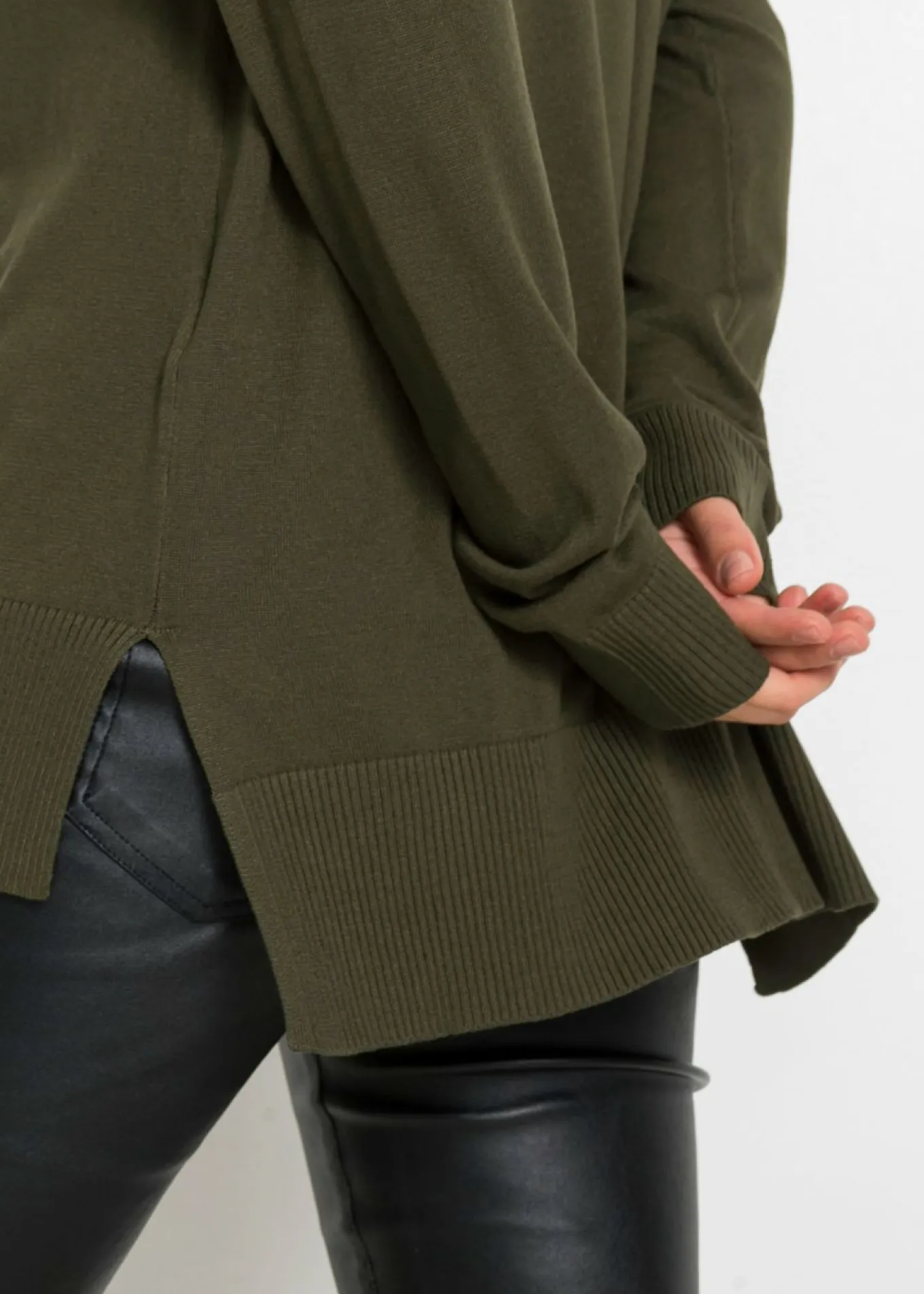 Jersey de punto oversize en mezcla de viscosa
