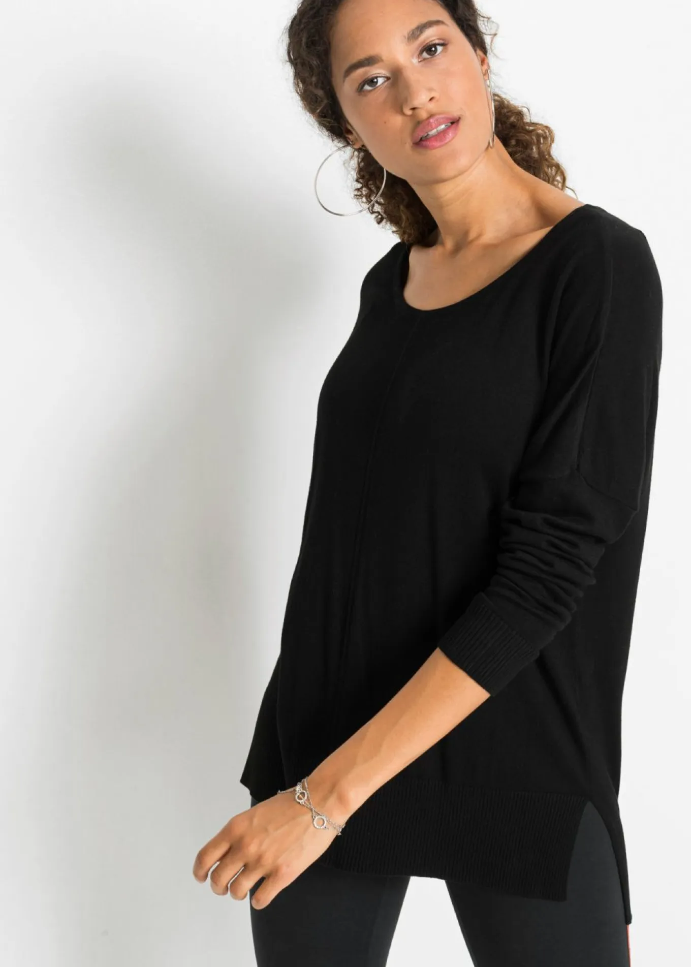 Jersey de punto oversize en mezcla de viscosa