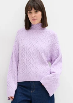 Jersey de punto trenzado