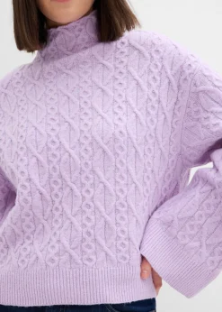 Jersey de punto trenzado