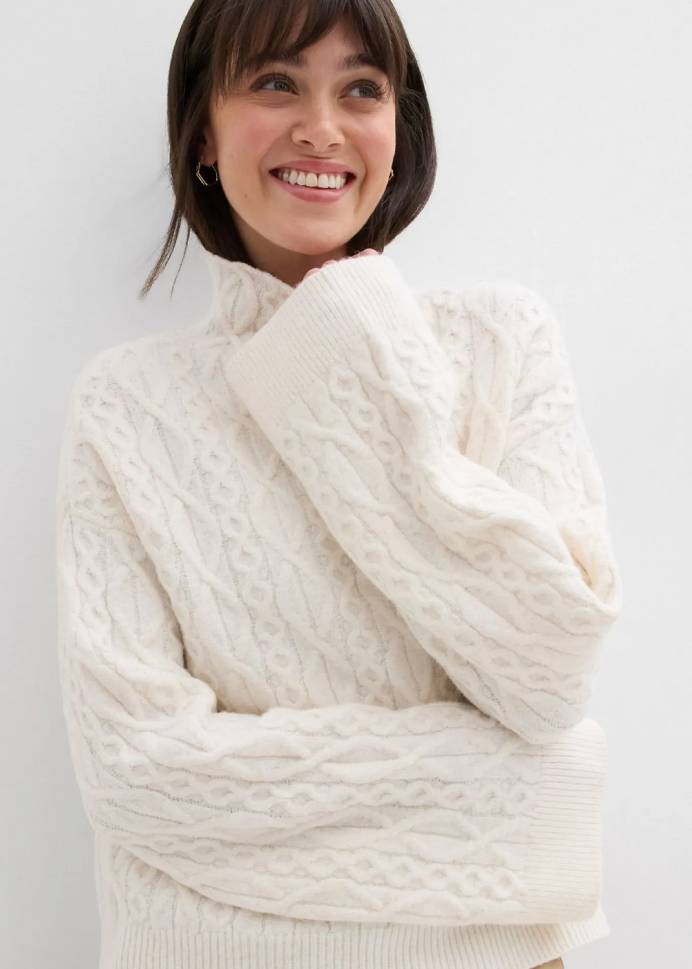 Jersey de punto trenzado