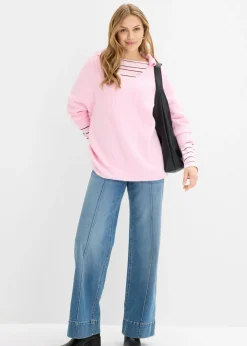 Jersey holgado con cuello tipo polo