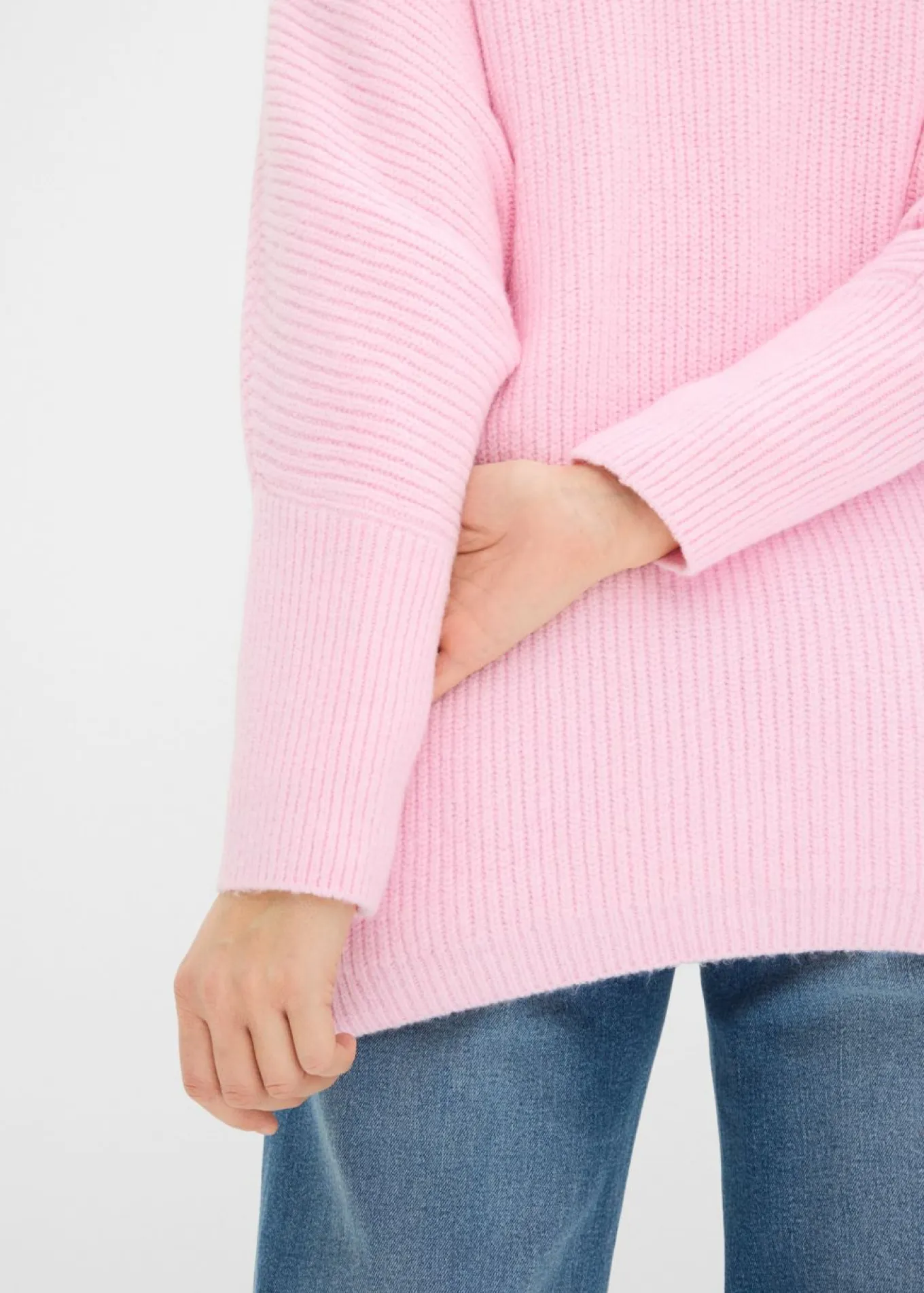 Jersey holgado con cuello tipo polo