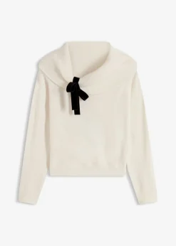 Jersey holgado con escote bañera