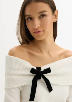 Jersey holgado con escote bañera