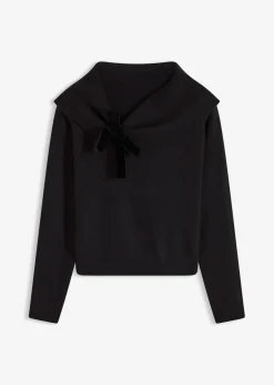 Jersey holgado con escote bañera