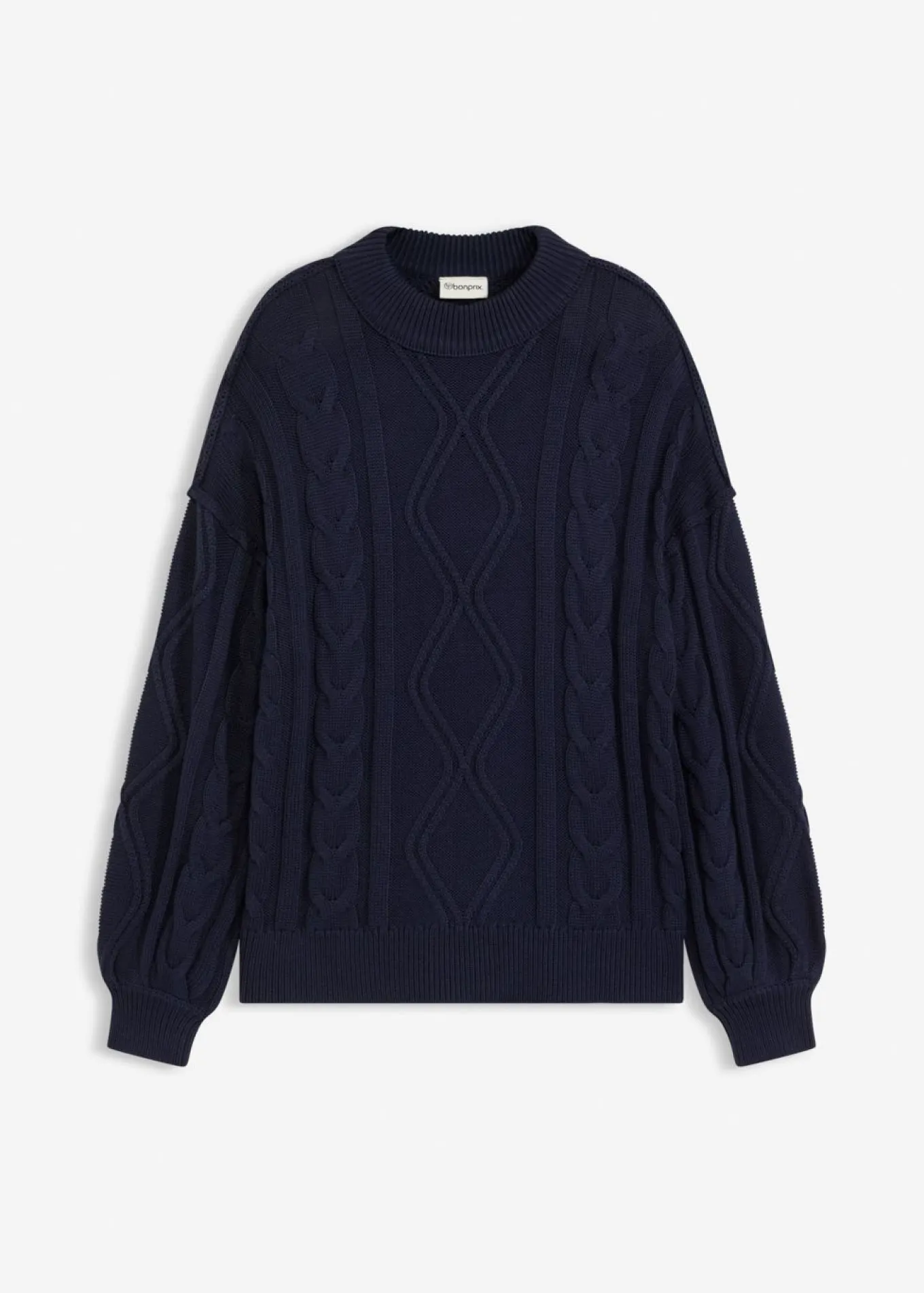Jersey holgado con patrón trenzado