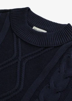 Jersey holgado con patrón trenzado