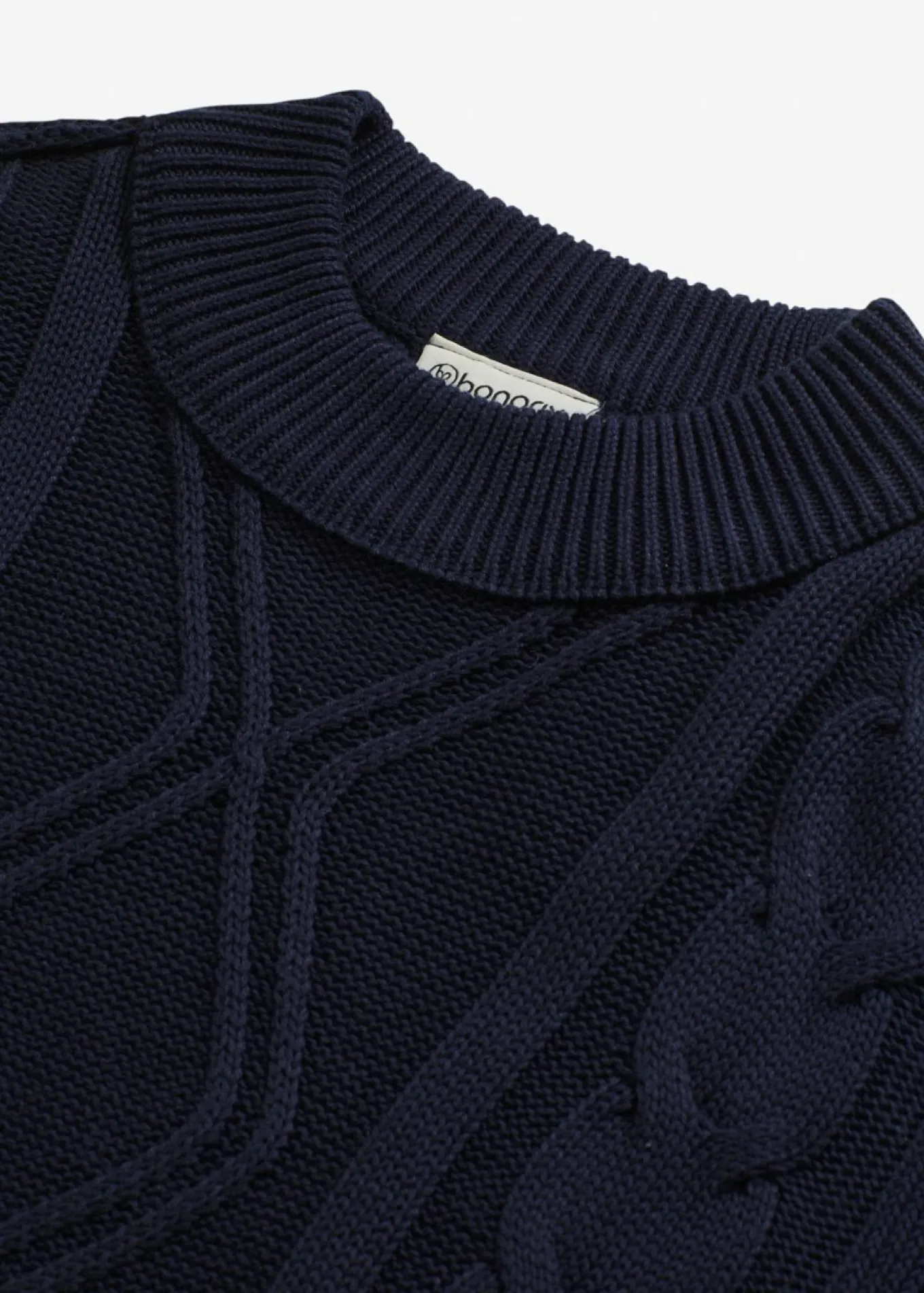 Jersey holgado con patrón trenzado