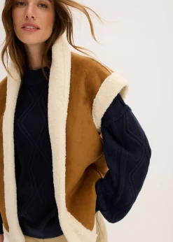 Jersey holgado con patrón trenzado