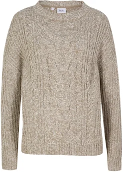 Jersey holgado con patrón trenzado