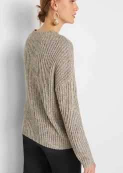 Jersey holgado con patrón trenzado