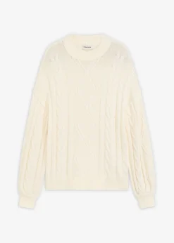 Jersey holgado con patrón trenzado