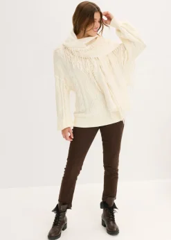 Jersey holgado con patrón trenzado