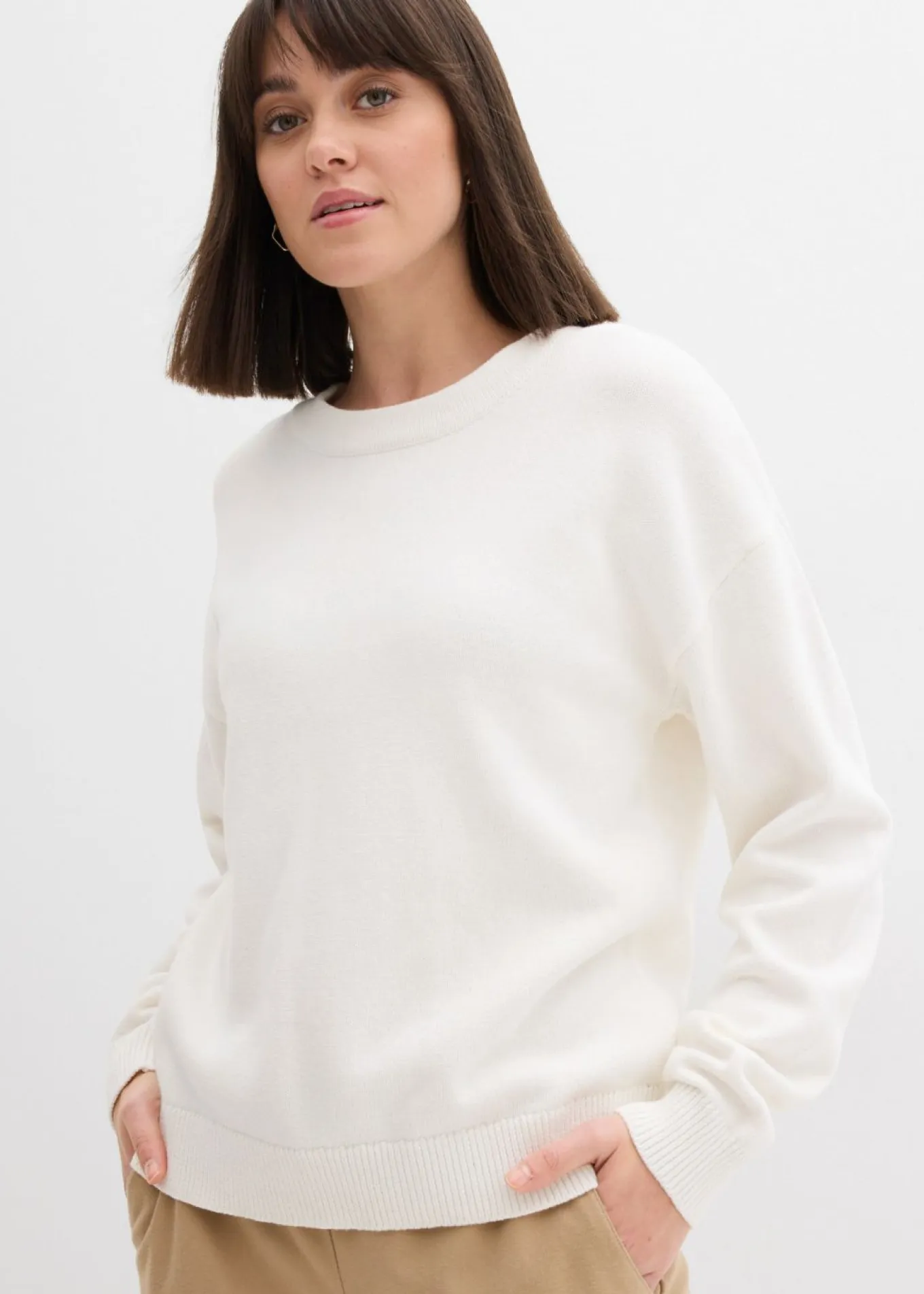 Jersey holgado de algodón puro