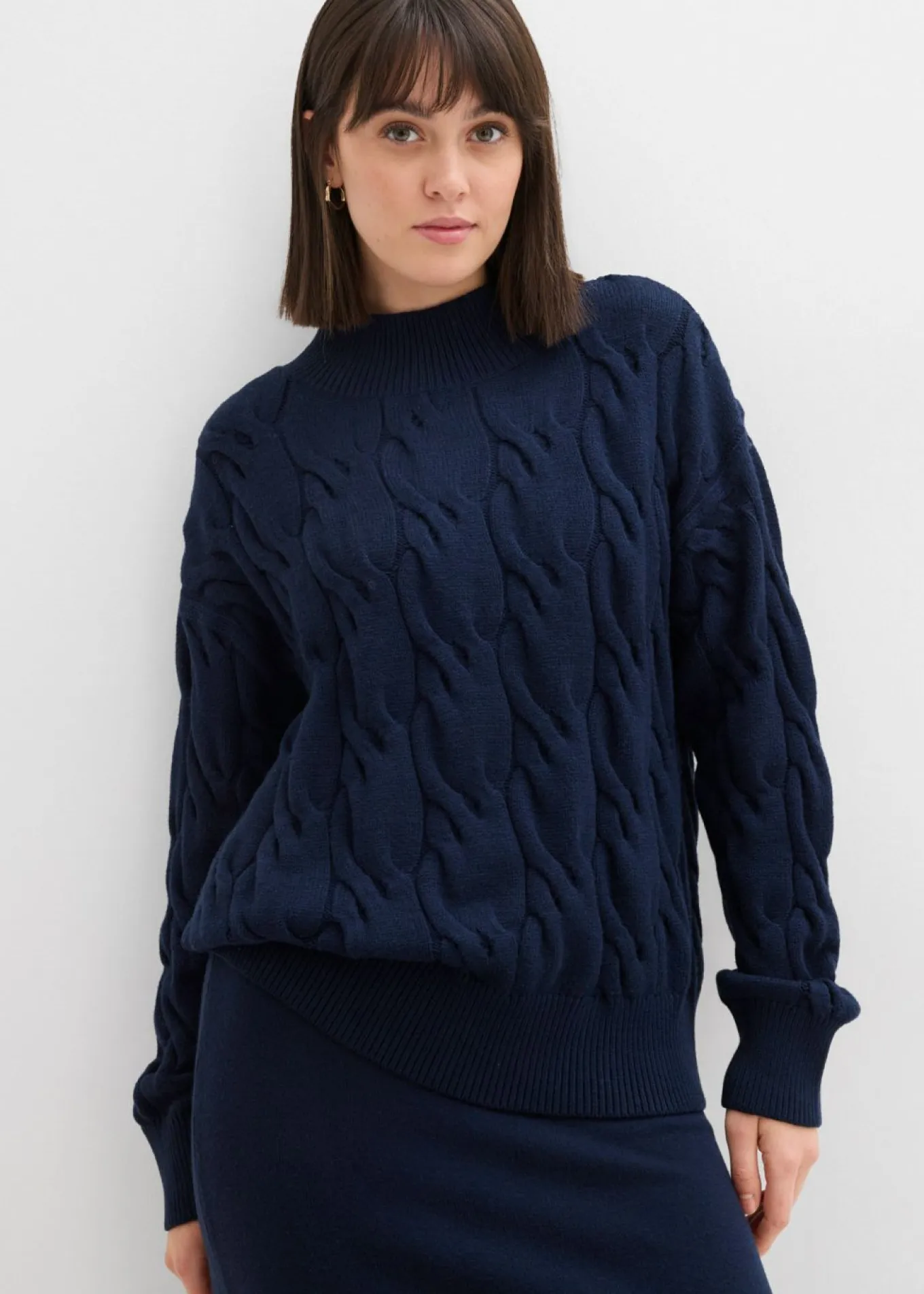 Jersey holgado de mezcla de viscosa suave
