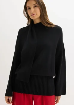 Jersey holgado de mezcla de viscosa suave