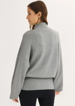 Jersey holgado de mezcla de viscosa suave
