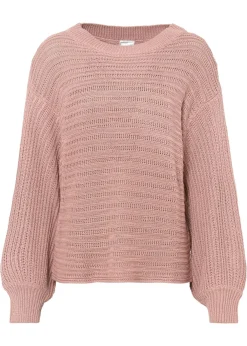 Jersey holgado de punto troquelado