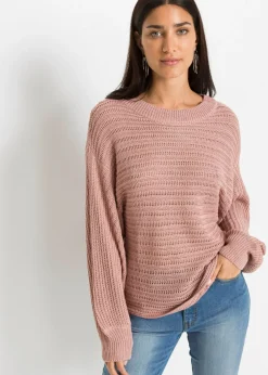 Jersey holgado de punto troquelado