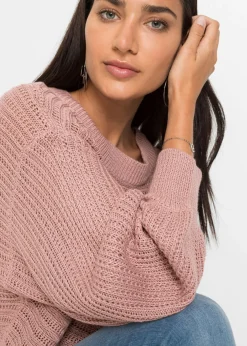 Jersey holgado de punto troquelado