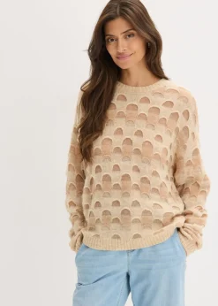 Jersey holgado suave con lana y alpaca