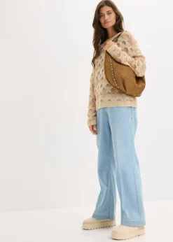 Jersey holgado suave con lana y alpaca