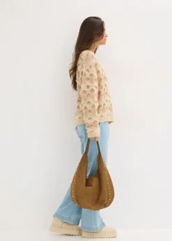 Jersey holgado suave con lana y alpaca