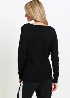 Jersey largo con piedras brillantes