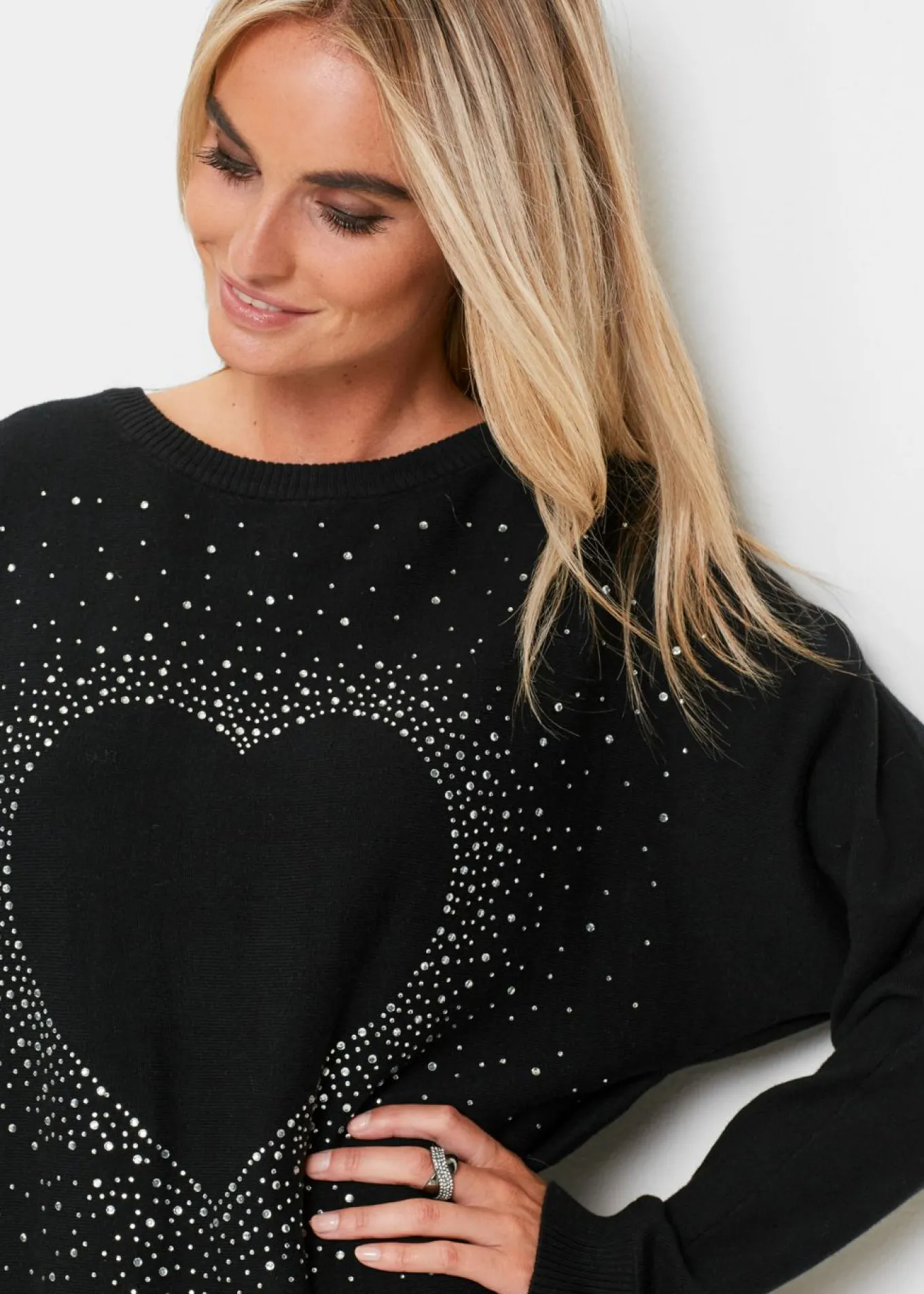 Jersey largo de mezcla de algodón