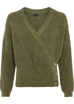 Jersey oversize con aspecto cruzado