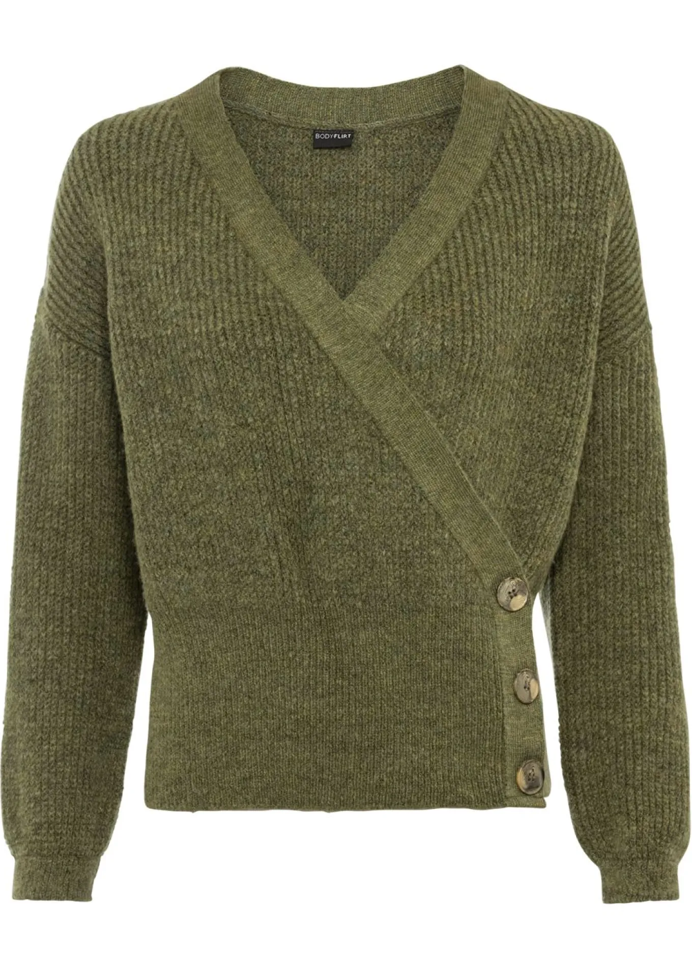 Jersey oversize con aspecto cruzado