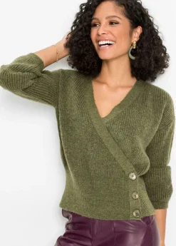 Jersey oversize con aspecto cruzado