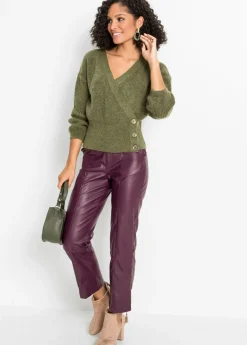 Jersey oversize con aspecto cruzado