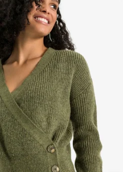 Jersey oversize con aspecto cruzado