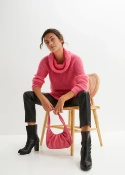 Jersey oversize de cuello vuelto