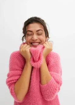 Jersey oversize de cuello vuelto