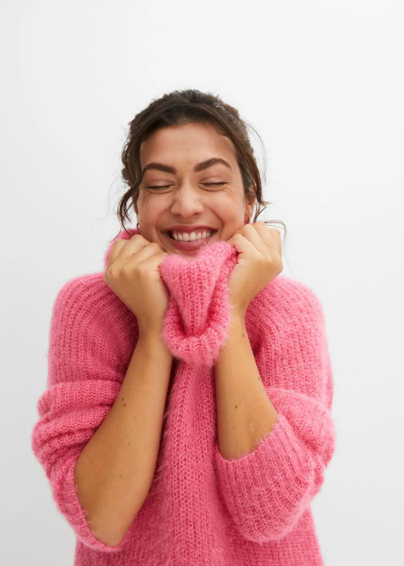 Jersey oversize de cuello vuelto