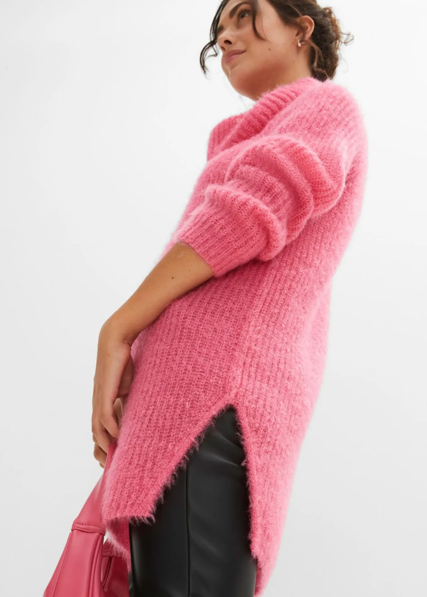 Jersey oversize de cuello vuelto