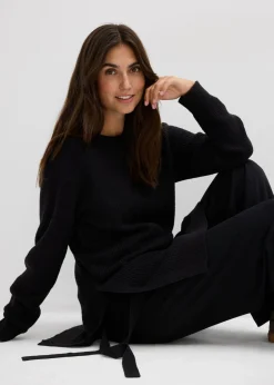 Jersey premamá/de lactancia de algodón con contenido de lana